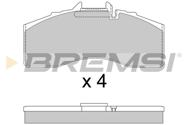 Bremsi BP7335 Brake Pad Set, disc brake BP7335