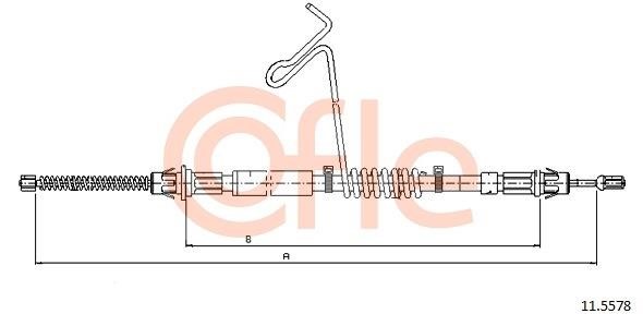 Cofle 92.11.5578 Cable Pull, parking brake 92115578