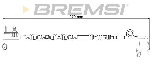 Bremsi WI0986 Warning contact, brake pad wear WI0986