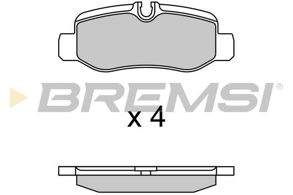 Bremsi BP3734 Front disc brake pads, set BP3734