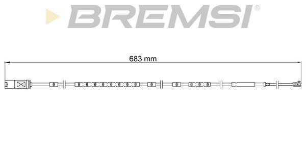 Bremsi WI0916 Warning contact, brake pad wear WI0916