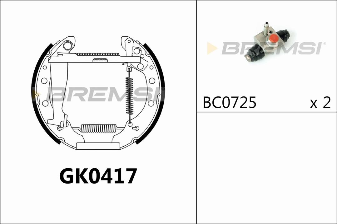 Bremsi GK0417 Brake shoe set GK0417
