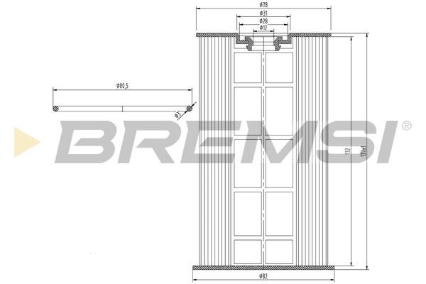 Bremsi FE0154 Fuel filter FE0154