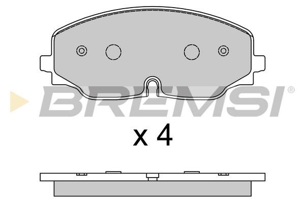 Bremsi BP3809 Brake Pad Set, disc brake BP3809