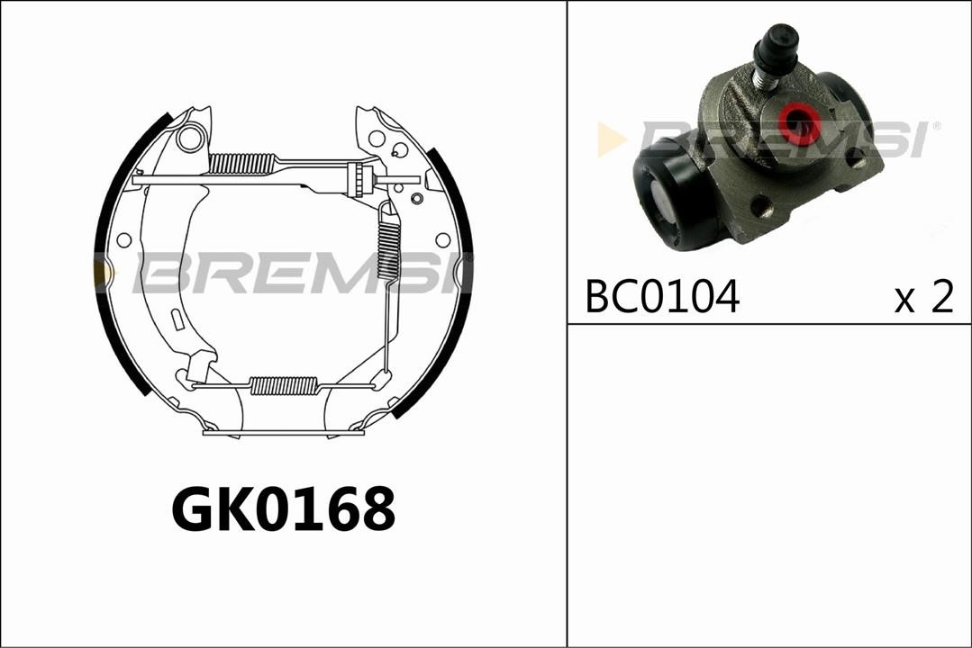 Bremsi GK0168 Brake shoe set GK0168