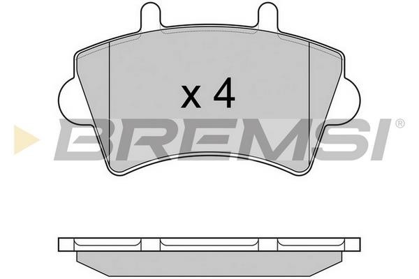 Bremsi BP2975TR Brake Pad Set, disc brake BP2975TR