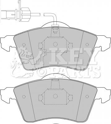 Key parts KBP1692 Brake Pad Set, disc brake KBP1692