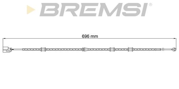 Bremsi WI0959 Warning contact, brake pad wear WI0959