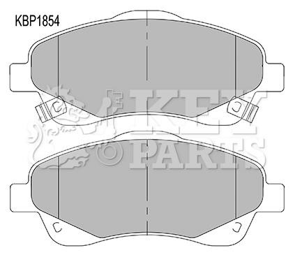 Key parts KBP1854 Brake Pad Set, disc brake KBP1854