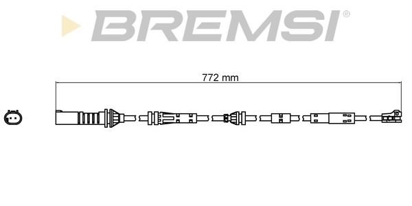 Bremsi WI0809 Warning contact, brake pad wear WI0809