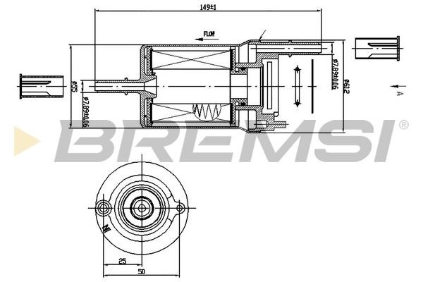 Bremsi FE1018 Fuel filter FE1018