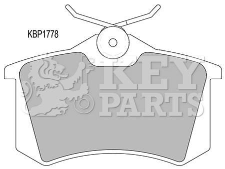 Key parts KBP1778 Brake Pad Set, disc brake KBP1778