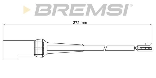 Bremsi WI0799 Warning contact, brake pad wear WI0799