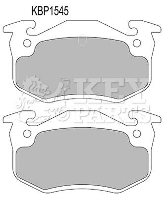 Key parts KBP1545 Brake Pad Set, disc brake KBP1545