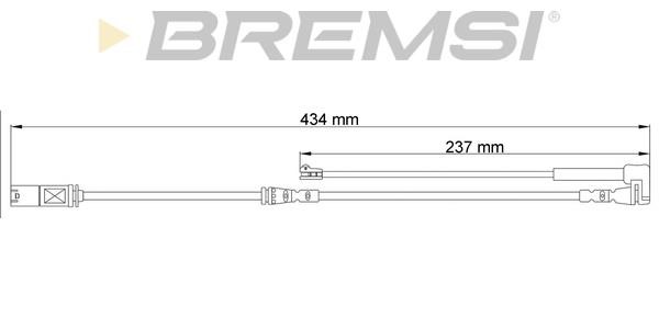 Bremsi WI0801 Warning contact, brake pad wear WI0801
