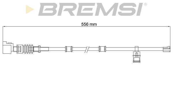 Bremsi WI0940 Warning contact, brake pad wear WI0940