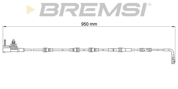 Bremsi WI0782 Warning contact, brake pad wear WI0782