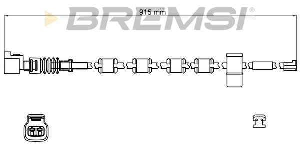 Bremsi WI0806 Warning contact, brake pad wear WI0806