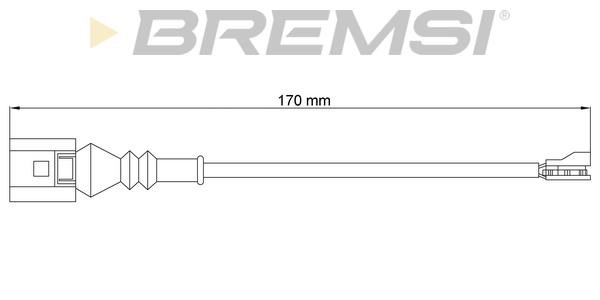 Bremsi WI0771 Warning contact, brake pad wear WI0771
