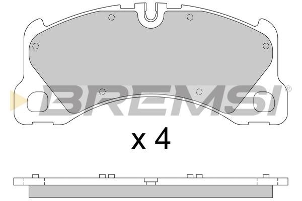Bremsi BP3811 Brake Pad Set, disc brake BP3811