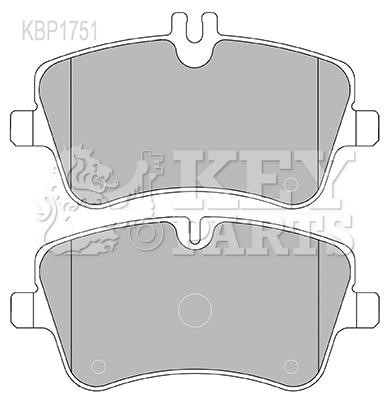 Key parts KBP1751 Brake Pad Set, disc brake KBP1751