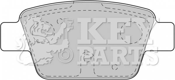 Key parts KBP1718 Brake Pad Set, disc brake KBP1718