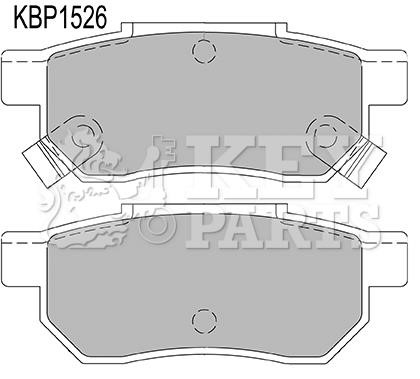 Key parts KBP1526 Brake Pad Set, disc brake KBP1526