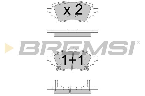 Bremsi BP3796 Brake Pad Set, disc brake BP3796