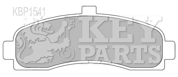 Key parts KBP1541 Brake Pad Set, disc brake KBP1541