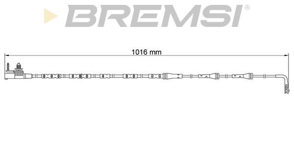 Bremsi WI0932 Warning contact, brake pad wear WI0932