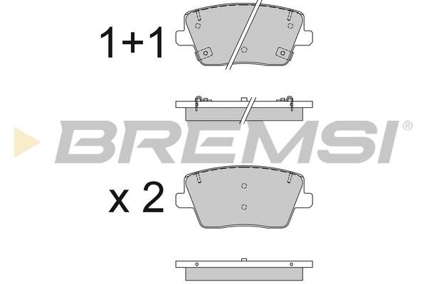Bremsi BP3831 Brake Pad Set, disc brake BP3831