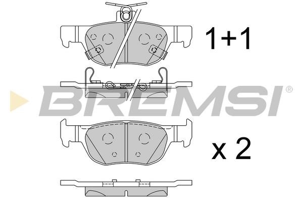 Bremsi BP3862 Brake Pad Set, disc brake BP3862
