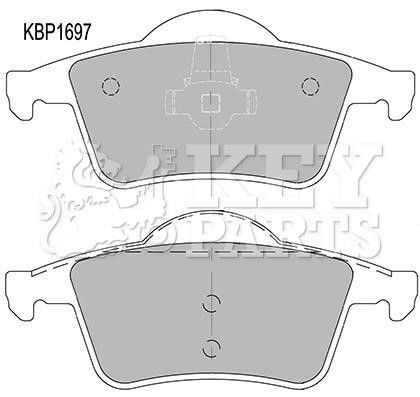 Key parts KBP1697 Brake Pad Set, disc brake KBP1697