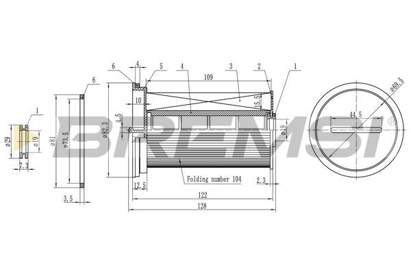 Bremsi FE0768 Fuel filter FE0768
