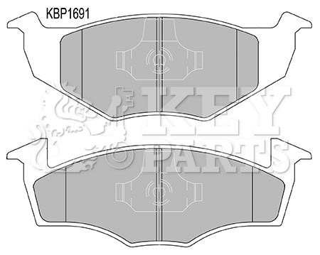 Key parts KBP1691 Brake Pad Set, disc brake KBP1691