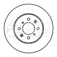 Key parts KBD4081 Front brake disc ventilated KBD4081