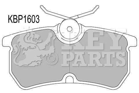 Key parts KBP1603 Brake Pad Set, disc brake KBP1603