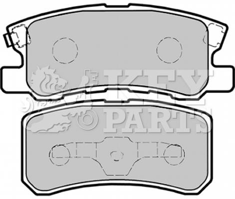 Key parts KBP1758 Brake Pad Set, disc brake KBP1758
