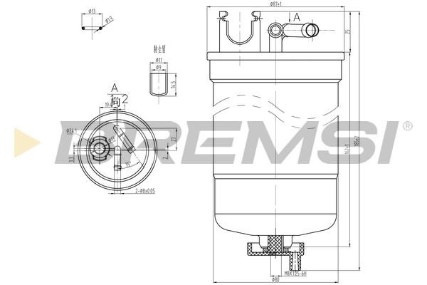 Bremsi FE0369 Fuel filter FE0369