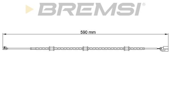 Bremsi WI0756 Warning contact, brake pad wear WI0756