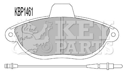 Key parts KBP1461 Brake Pad Set, disc brake KBP1461