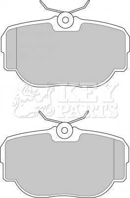 Key parts KBP1507 Brake Pad Set, disc brake KBP1507