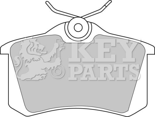 Key parts KBP1542 Brake Pad Set, disc brake KBP1542