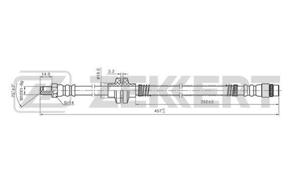 Zekkert BS-9213 Brake Hose BS9213