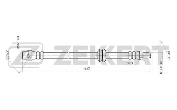 Zekkert BS-9004 Brake Hose BS9004