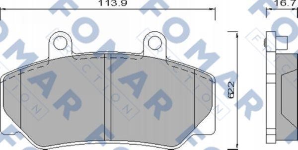 Fomar friction FO 473981 Brake Pad Set, disc brake FO473981