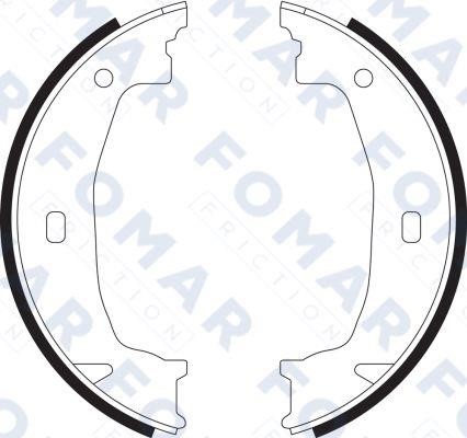 Fomar friction FO 9070 Parking brake shoes FO9070