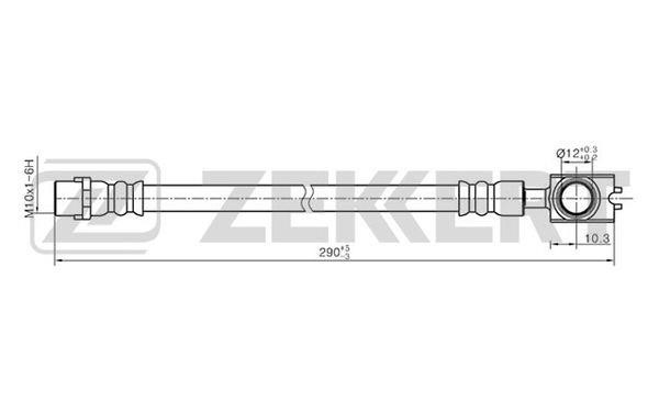 Zekkert BS-9341 Brake Hose BS9341