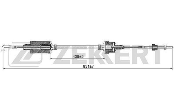 Zekkert BZ-1136 Clutch Cable BZ1136