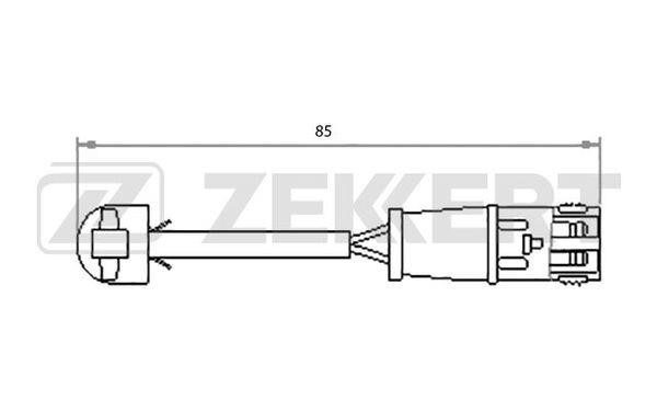 Zekkert BS-8031 Warning contact, brake pad wear BS8031